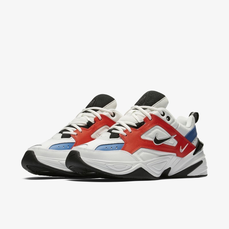 Nike m2k tekno deals red and blue